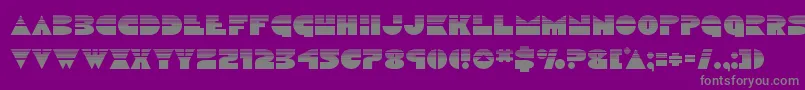 Discoduckhalf Font – Gray Fonts on Purple Background