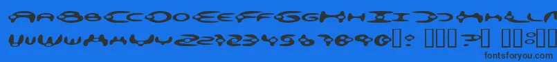 fuente Alienation – Fuentes Negras Sobre Fondo Azul