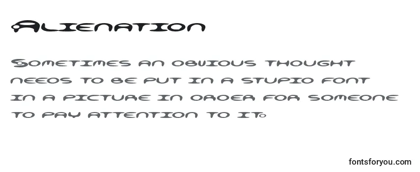 Alienation Font