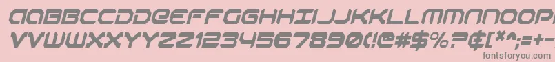 RobotaurCondensedItalic Font – Gray Fonts on Pink Background