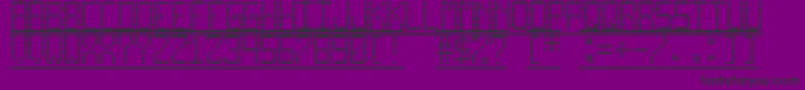 ProDisplayTfb Font – Black Fonts on Purple Background