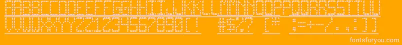 ProDisplayTfb Font – Pink Fonts on Orange Background