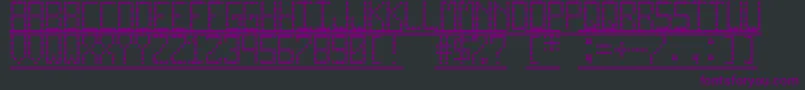 ProDisplayTfb Font – Purple Fonts on Black Background