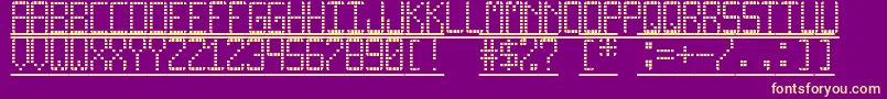 ProDisplayTfb Font – Yellow Fonts on Purple Background