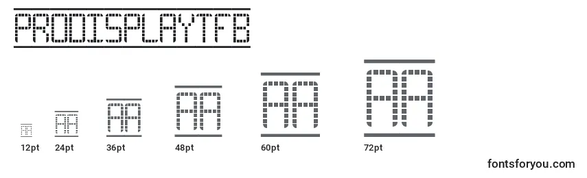 ProDisplayTfb Font Sizes