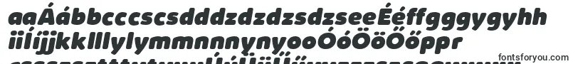 Шрифт KabrioSoftHeavyItalicTrial – венгерские шрифты