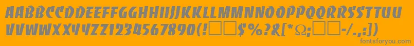 BanditRegularDb Font – Gray Fonts on Orange Background