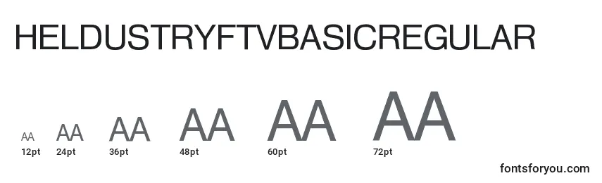 Размеры шрифта HeldustryftvbasicRegular