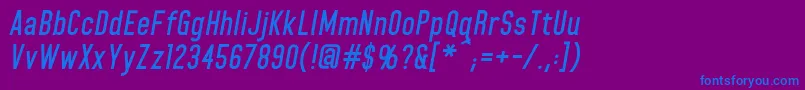 HomeplanetbbBolditalic Font – Blue Fonts on Purple Background