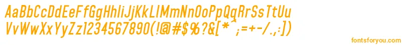 HomeplanetbbBolditalic Font – Orange Fonts on White Background