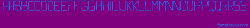 Friday Font – Blue Fonts on Purple Background