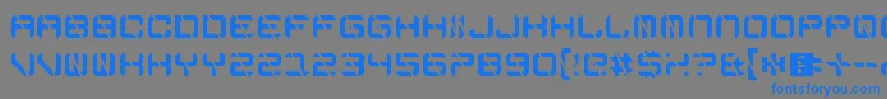 EdgeCutting Font – Blue Fonts on Gray Background