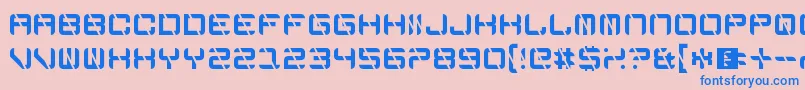 EdgeCutting Font – Blue Fonts on Pink Background