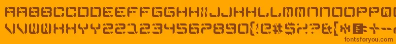 EdgeCutting Font – Brown Fonts on Orange Background