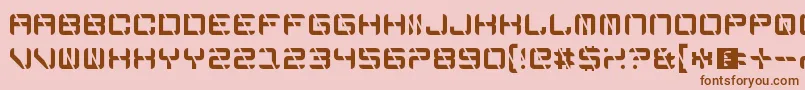 EdgeCutting Font – Brown Fonts on Pink Background