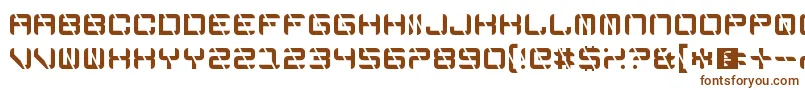 EdgeCutting Font – Brown Fonts on White Background