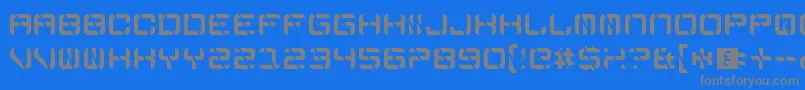 EdgeCutting Font – Gray Fonts on Blue Background
