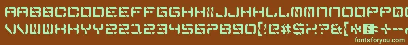 EdgeCutting Font – Green Fonts on Brown Background