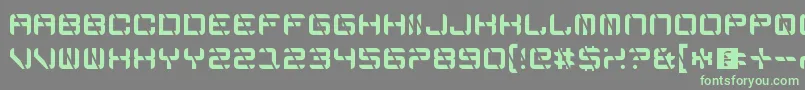 EdgeCutting Font – Green Fonts on Gray Background