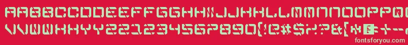 EdgeCutting Font – Green Fonts on Red Background
