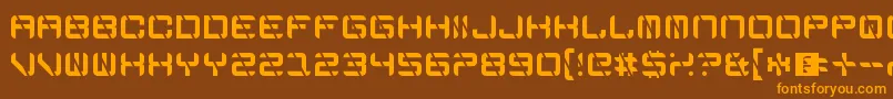 EdgeCutting Font – Orange Fonts on Brown Background