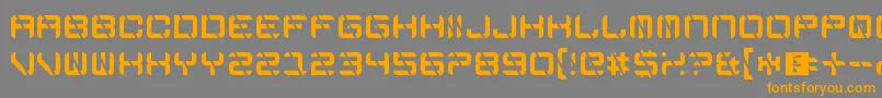Шрифт EdgeCutting – оранжевые шрифты на сером фоне