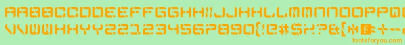 EdgeCutting Font – Orange Fonts on Green Background