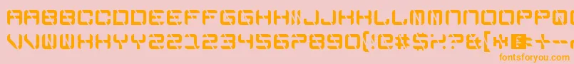 EdgeCutting Font – Orange Fonts on Pink Background