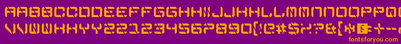 EdgeCutting Font – Orange Fonts on Purple Background