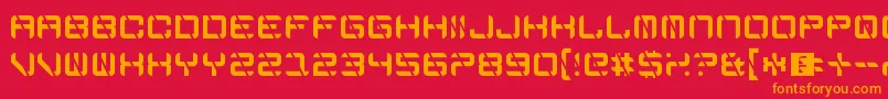 EdgeCutting Font – Orange Fonts on Red Background