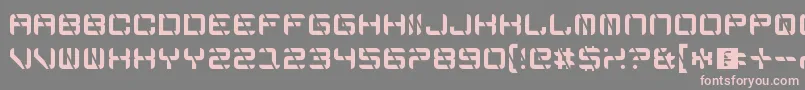 EdgeCutting Font – Pink Fonts on Gray Background