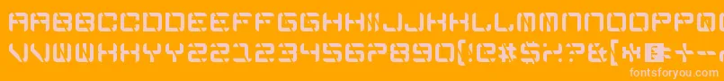 EdgeCutting Font – Pink Fonts on Orange Background