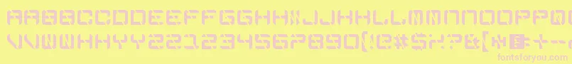 EdgeCutting Font – Pink Fonts on Yellow Background