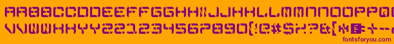 EdgeCutting Font – Purple Fonts on Orange Background