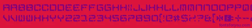 EdgeCutting Font – Purple Fonts on Red Background