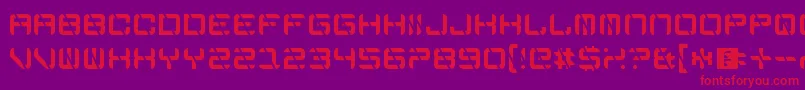 EdgeCutting Font – Red Fonts on Purple Background