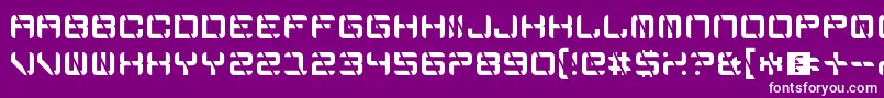 EdgeCutting Font – White Fonts on Purple Background