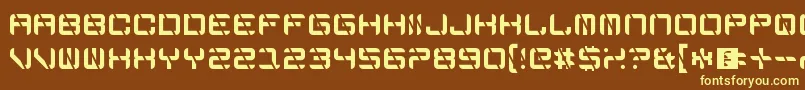 EdgeCutting Font – Yellow Fonts on Brown Background
