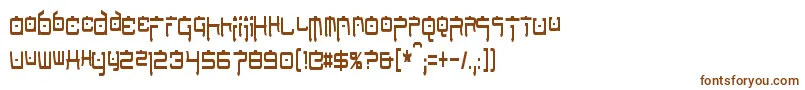 NipponTechCondensed Font – Brown Fonts