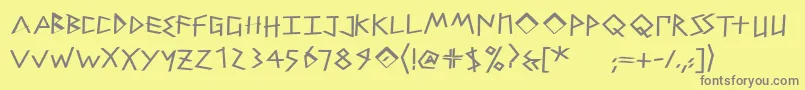 More about PetitixthreecalligBold Font PetitixthreecalligBold Font – Gray Fonts on Yellow Background
