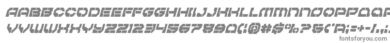 Pulsarclasscondital Font – Gray Fonts on White Background