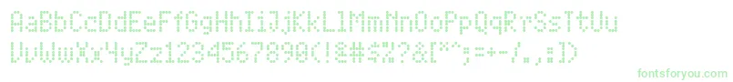 PfdigidotFour-Schriftart – Grüne Schriften