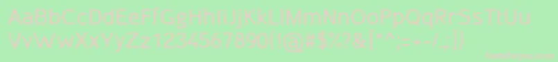 Inprimis55regularV126free Font – Pink Fonts on Green Background