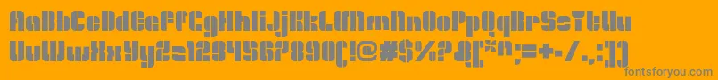 OrangeroyaleOpenregular Font – Gray Fonts on Orange Background