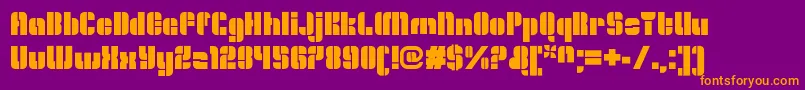 OrangeroyaleOpenregular Font – Orange Fonts on Purple Background