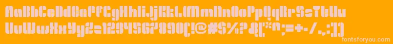 OrangeroyaleOpenregular Font – Pink Fonts on Orange Background