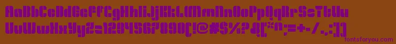 OrangeroyaleOpenregular Font – Purple Fonts on Brown Background