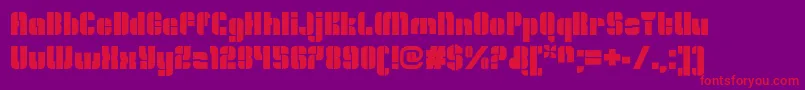 OrangeroyaleOpenregular Font – Red Fonts on Purple Background