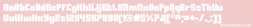 OrangeroyaleOpenregular Font – White Fonts on Pink Background