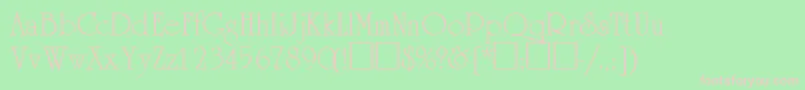 AcademiasskRegular Font – Pink Fonts on Green Background